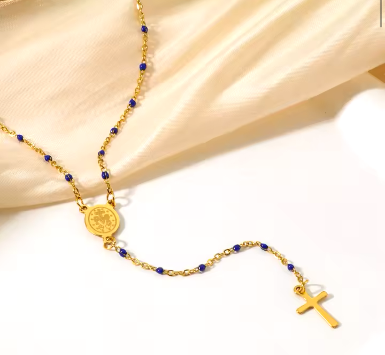 Rosario Blue Necklace