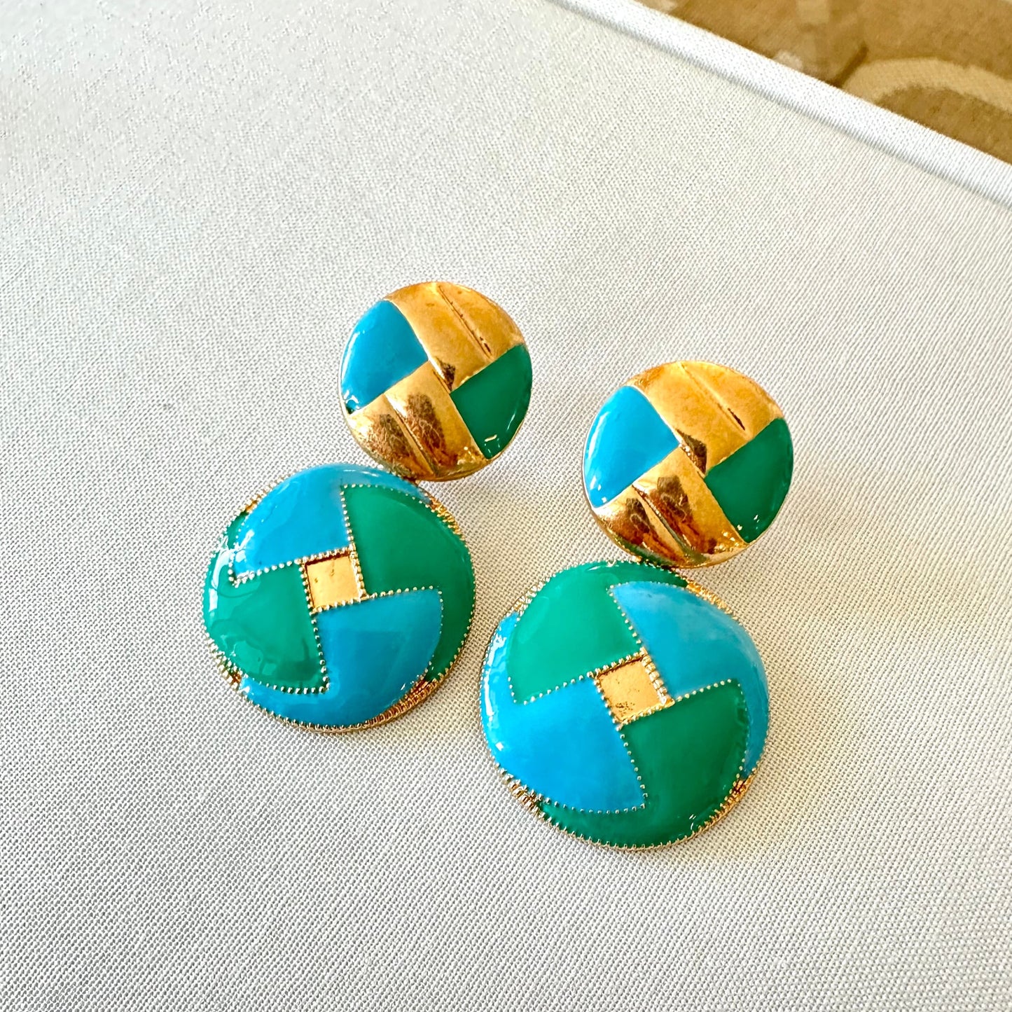 Tutti Frutti Turquoise Cocktail Earrings