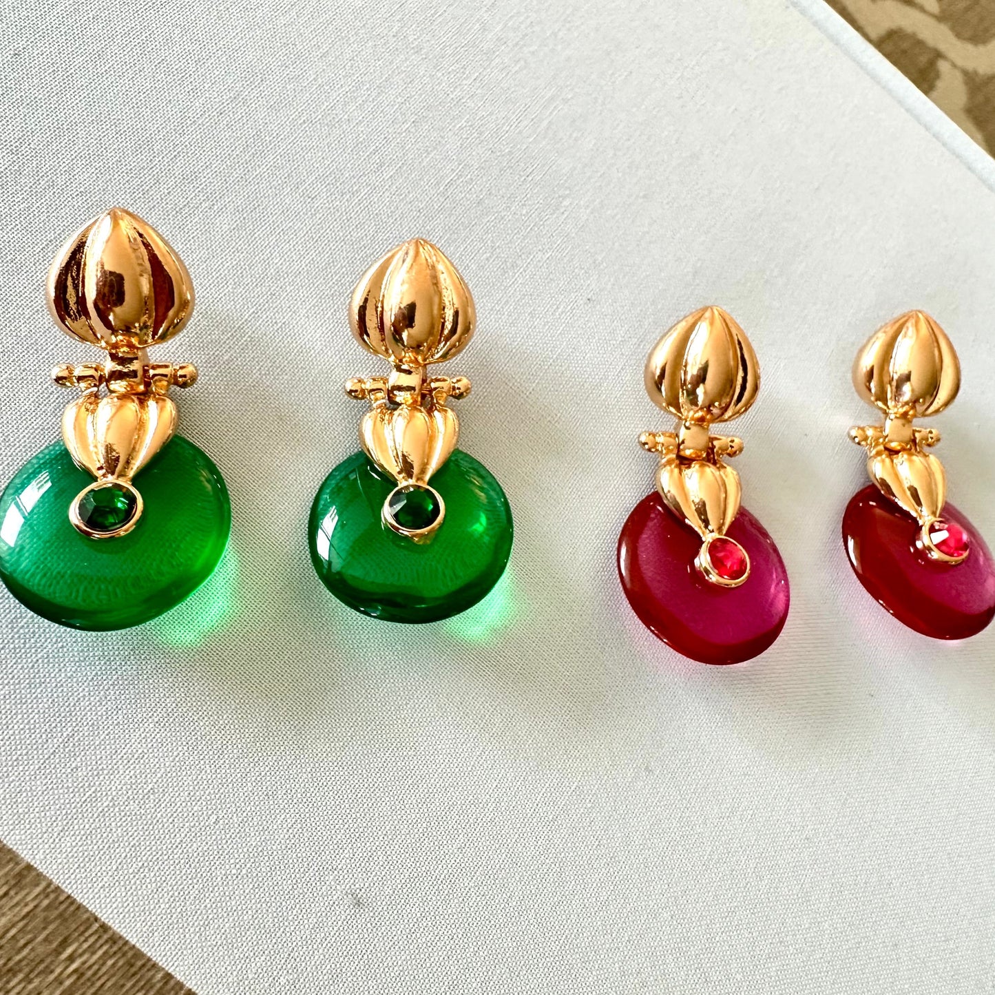 Nasa Fushia Cocktail Earrings