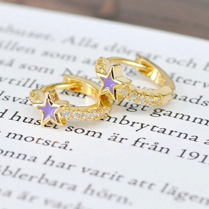 Star Hoop mini Purple
