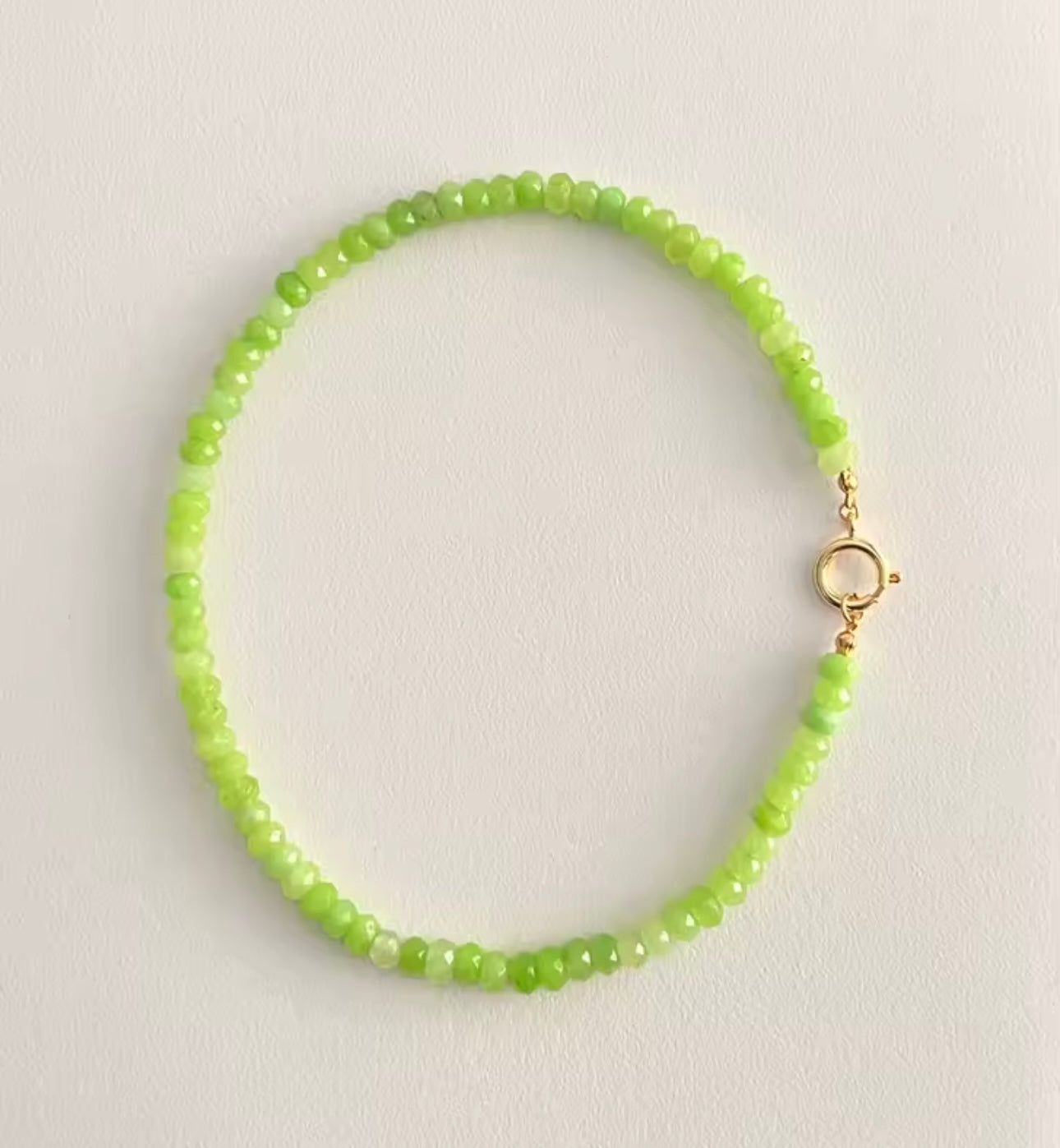 Palm Tree Necklace Lime