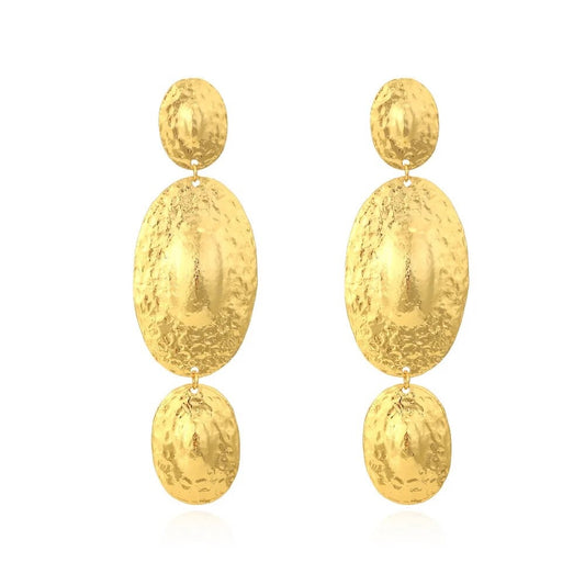 Maxi Gold Cocktail Earrings