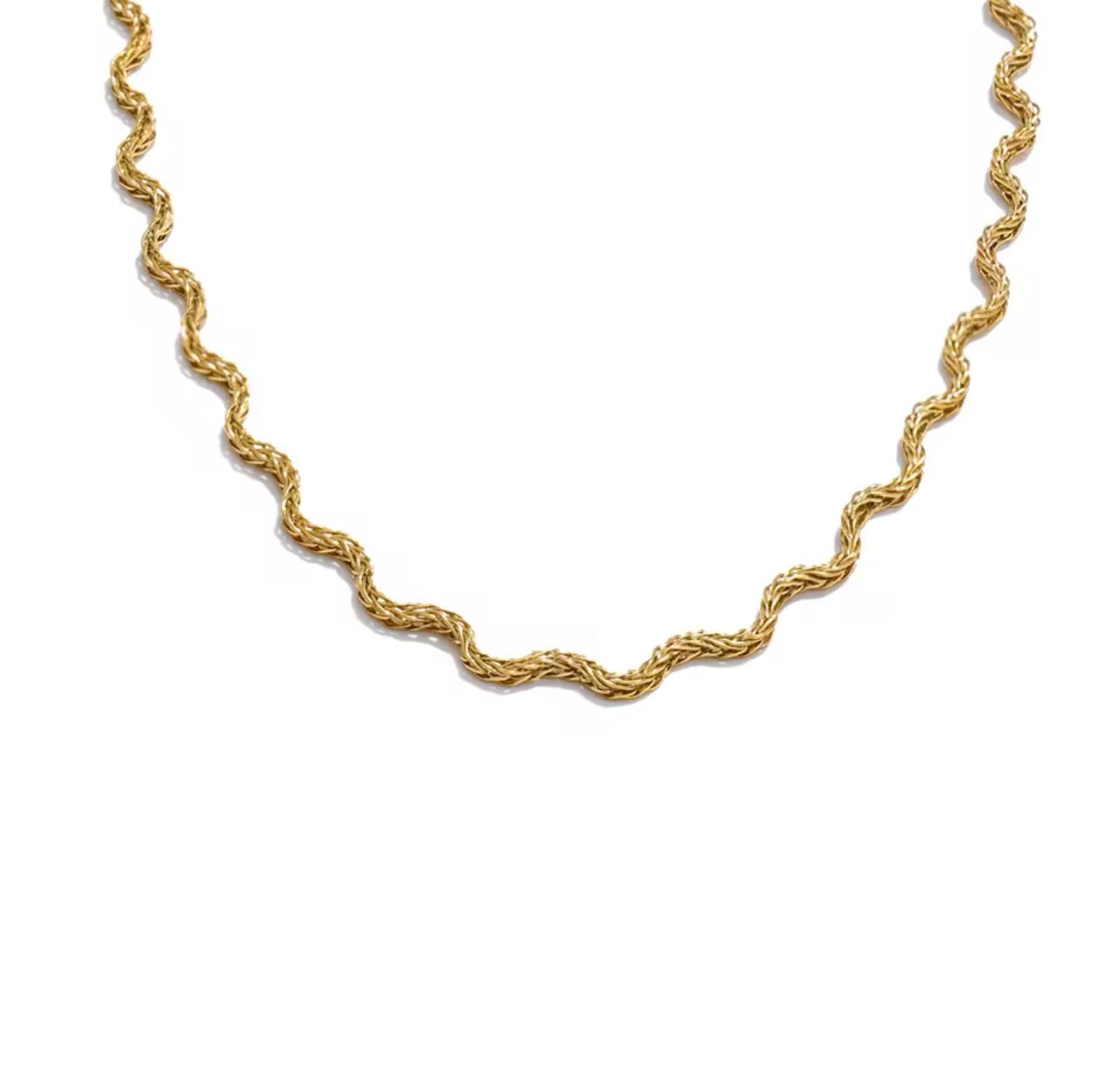 Waves Gold Necklace
