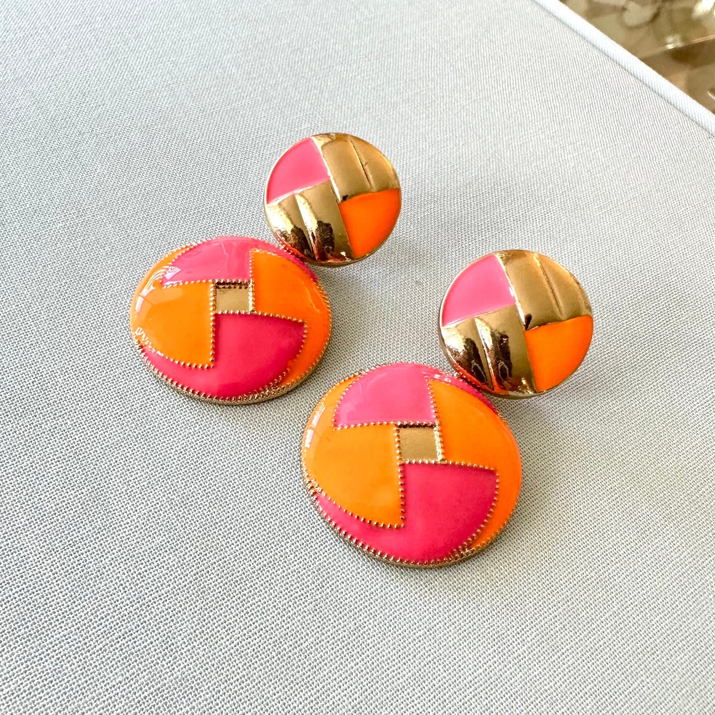 Tutti Frutti Fushia Cocktail Earrings