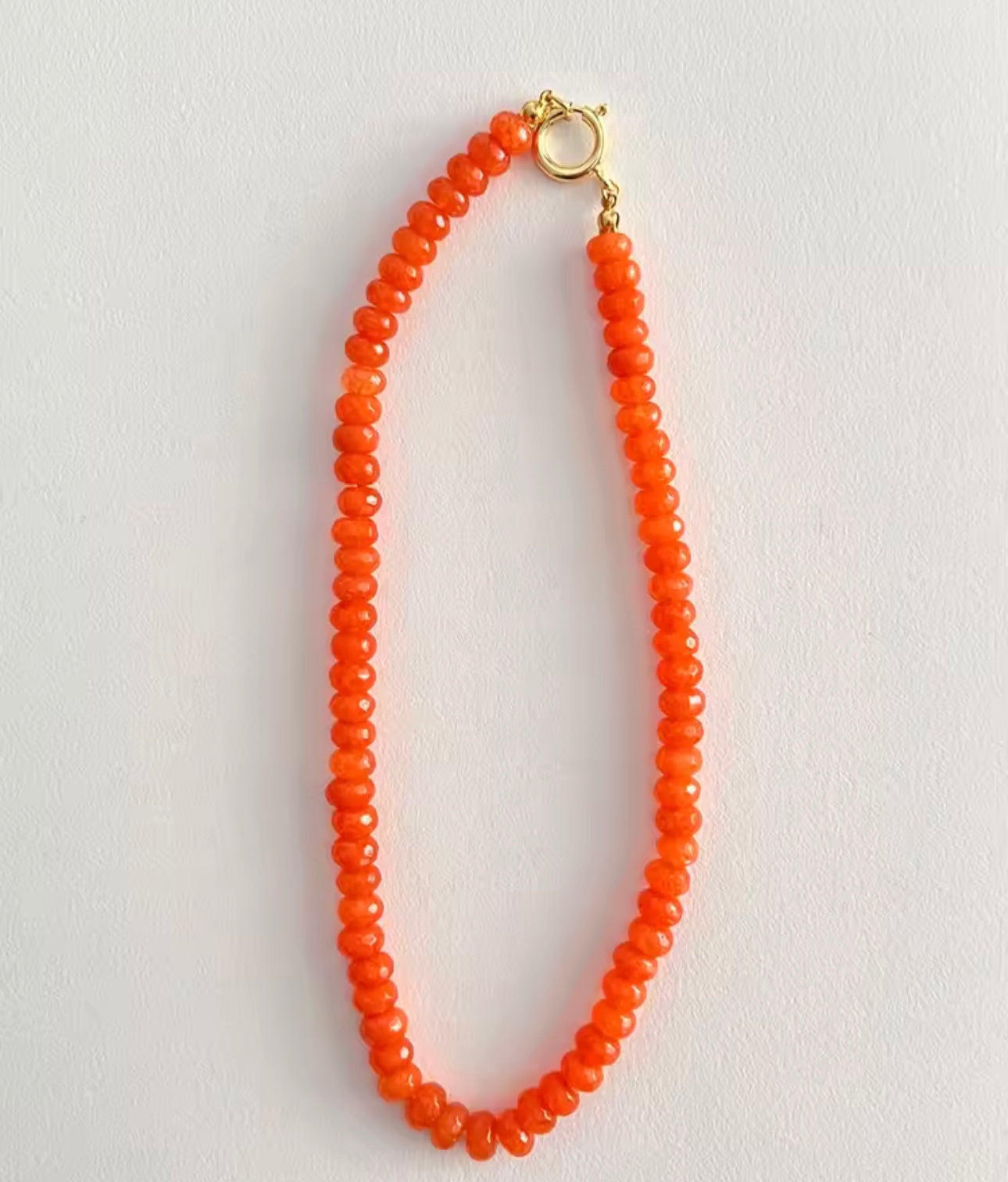 Palm Tree Necklace Lime
