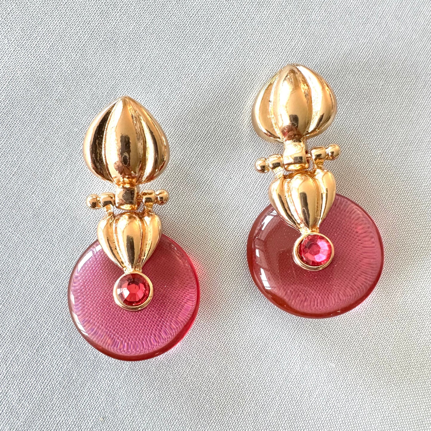 Nasa Fushia Cocktail Earrings