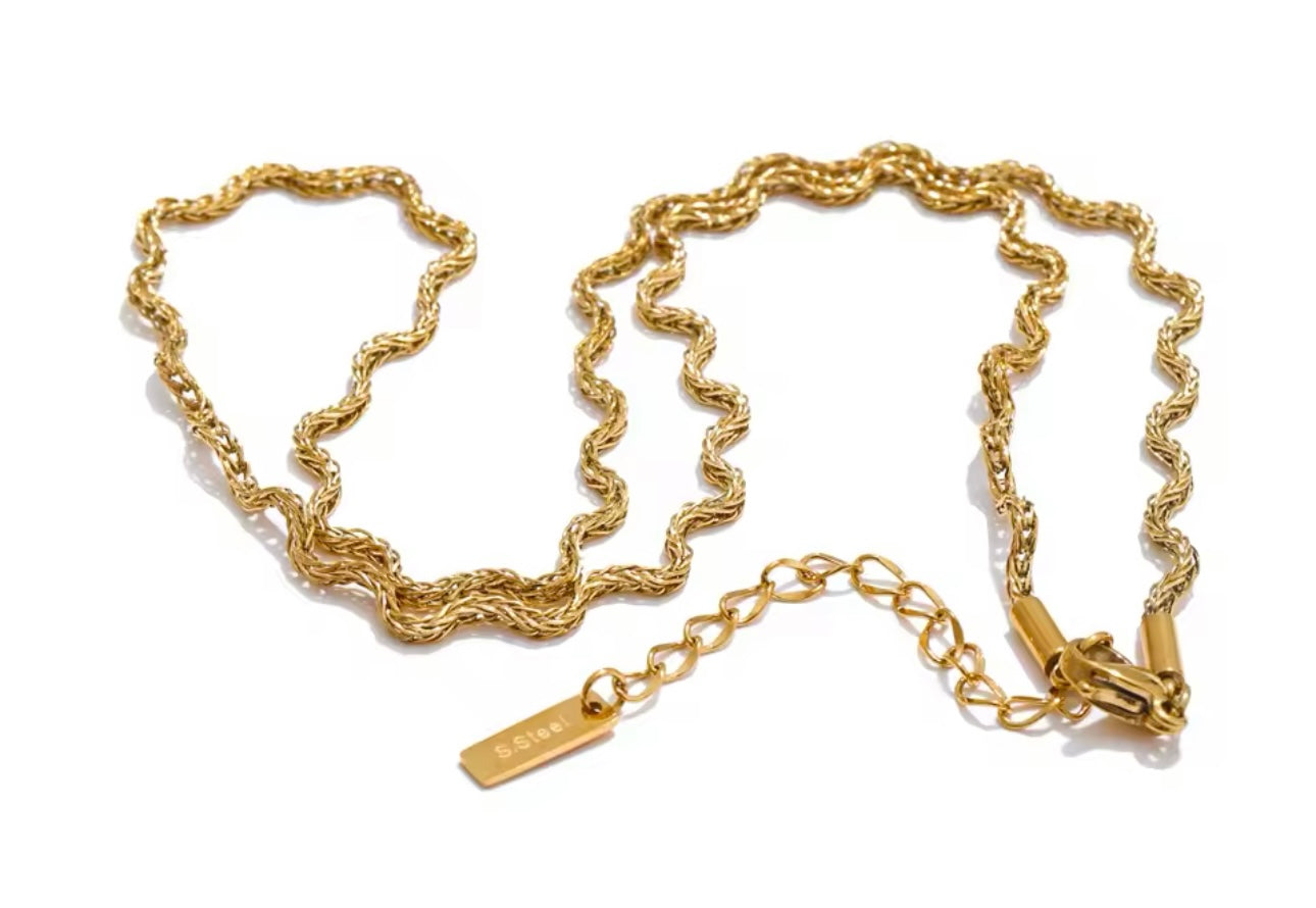 Waves Gold Necklace