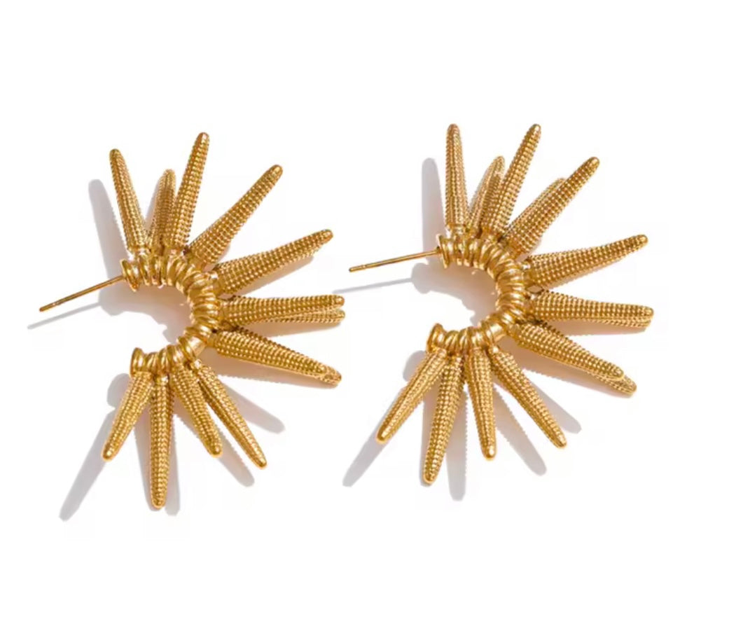 Maxi punk earrings