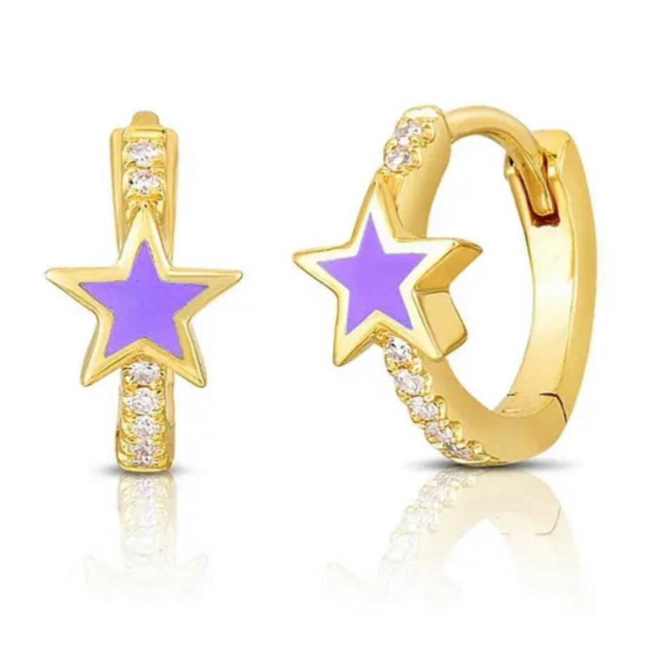 Star Hoop mini Purple