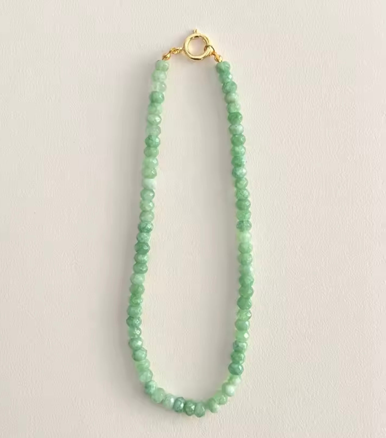 Palm Tree Necklace Lime