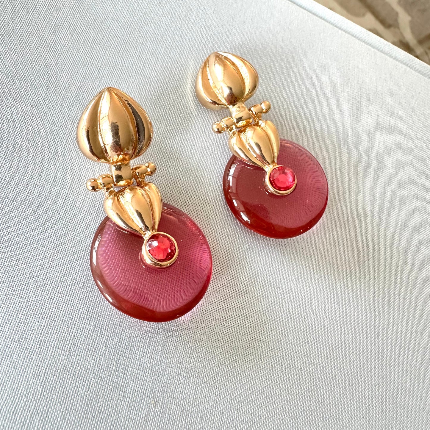 Nasa Fushia Cocktail Earrings