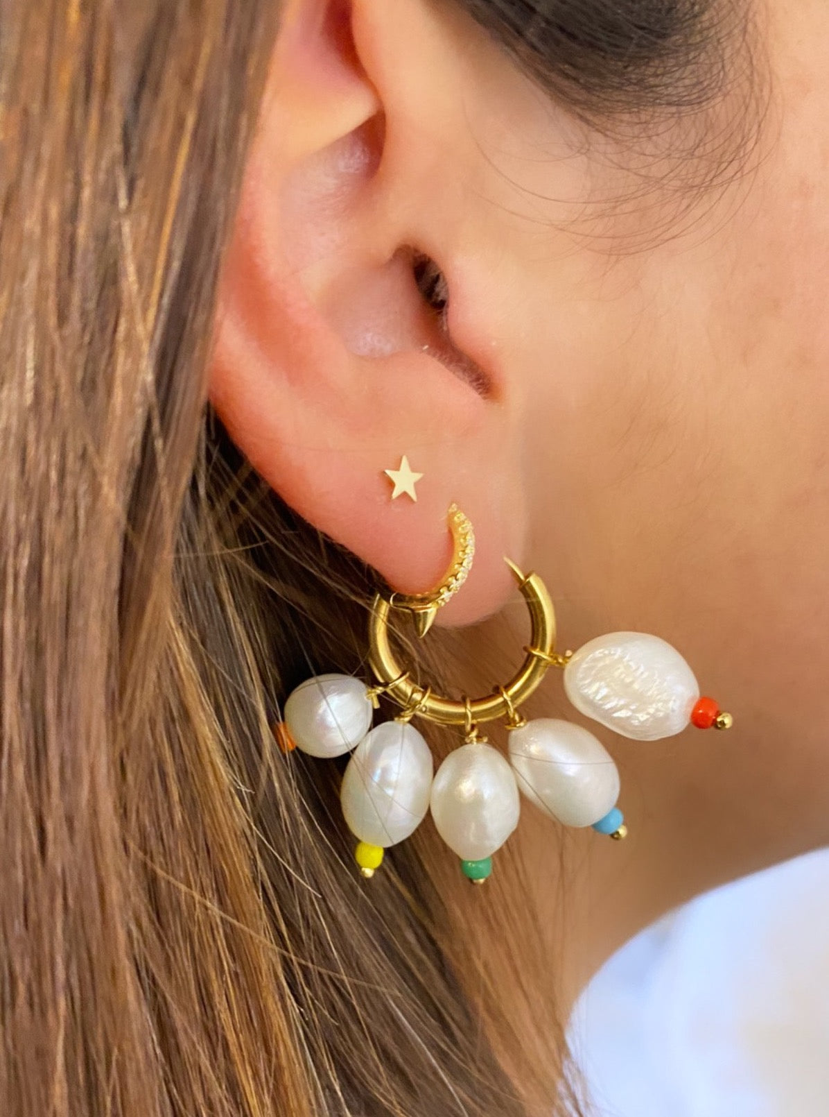 Collins Mini Hoop Gold