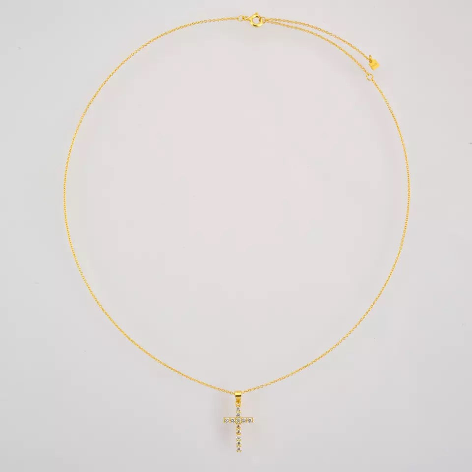 Classic Cross Gold/Clear