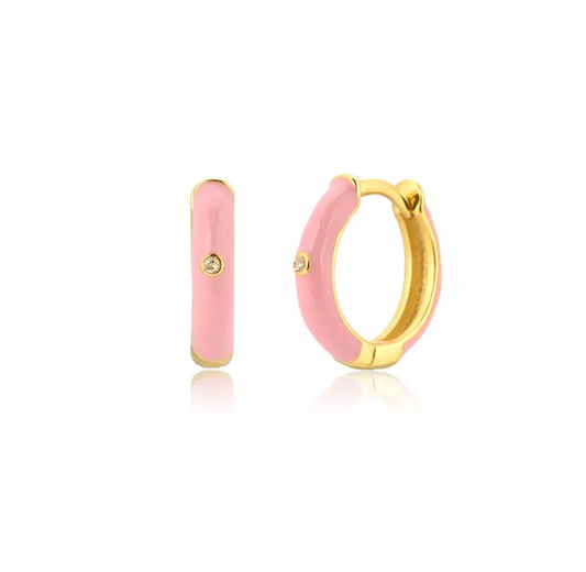 Pink Sand Hoop