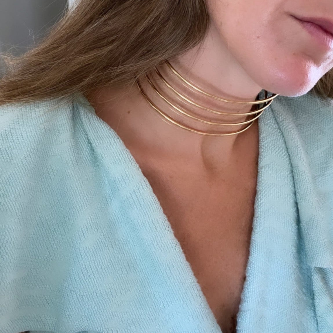 Quatre Choker Gold