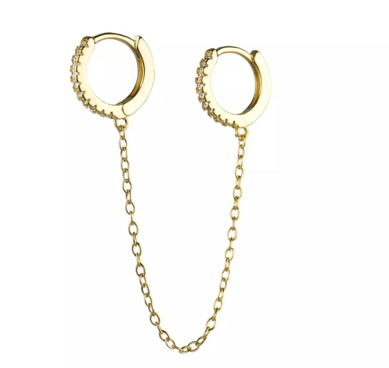 Mini hoop double chain