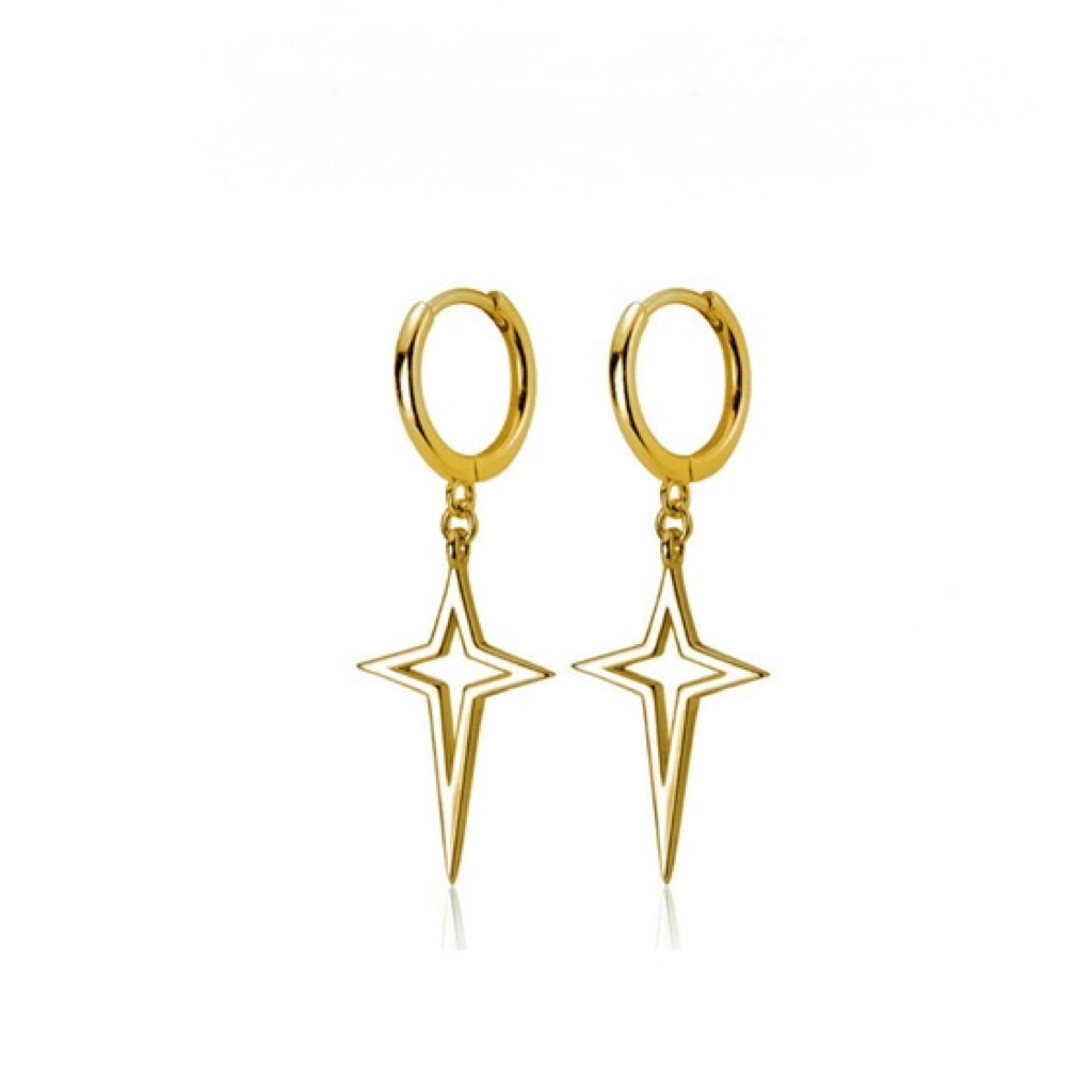 Crosstar Hoop earring