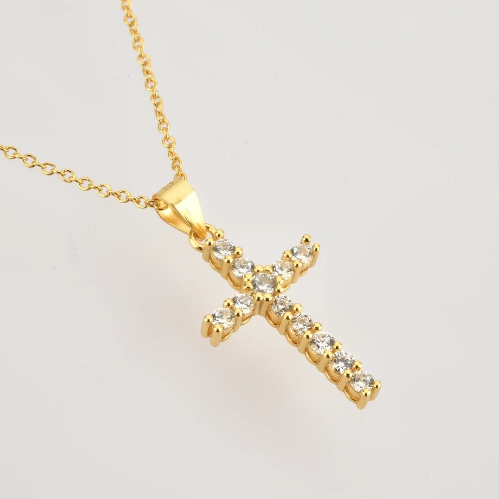 Classic Cross Gold/Clear