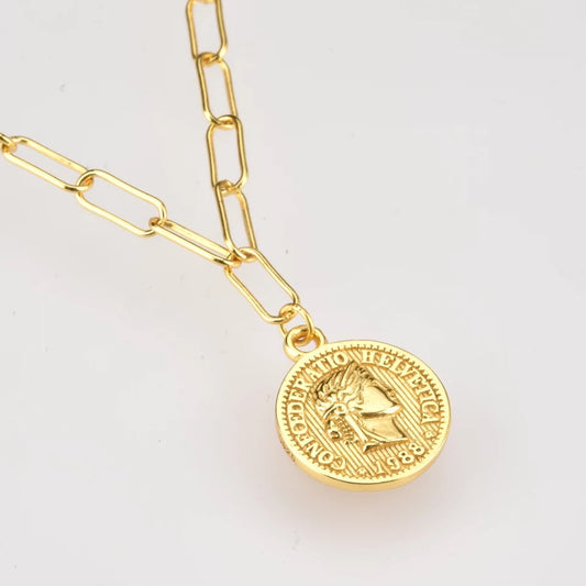 Coin Necklace gold