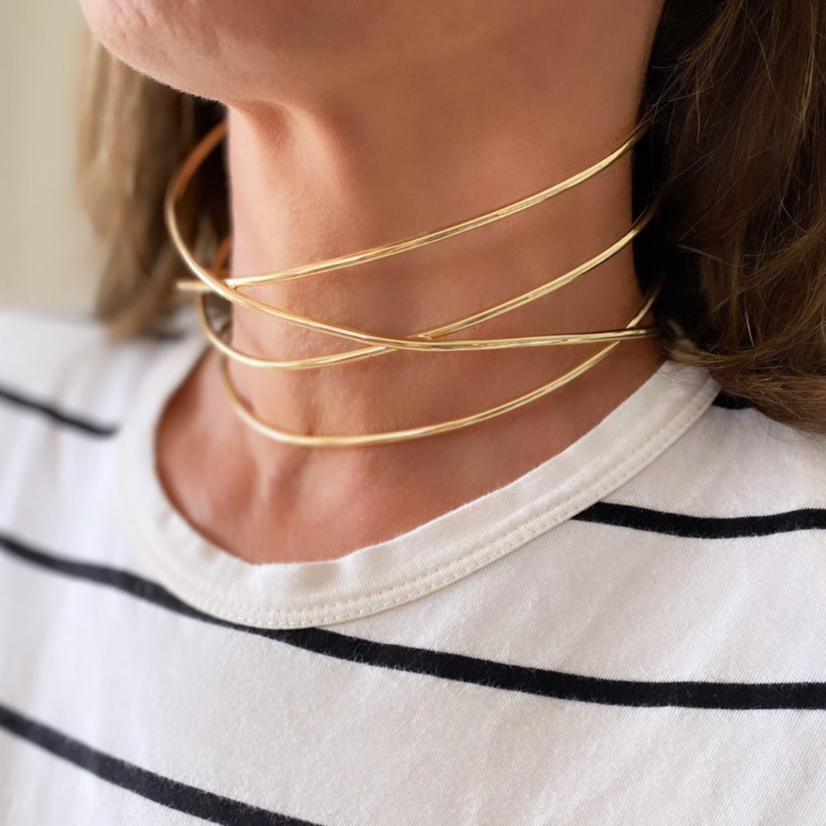 Flamingo Choker Gold