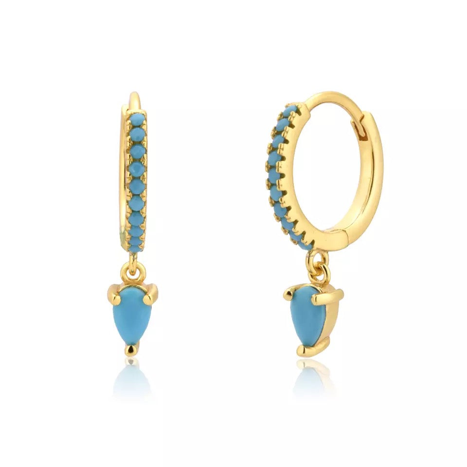 Harbour Island Hoop Turquoise