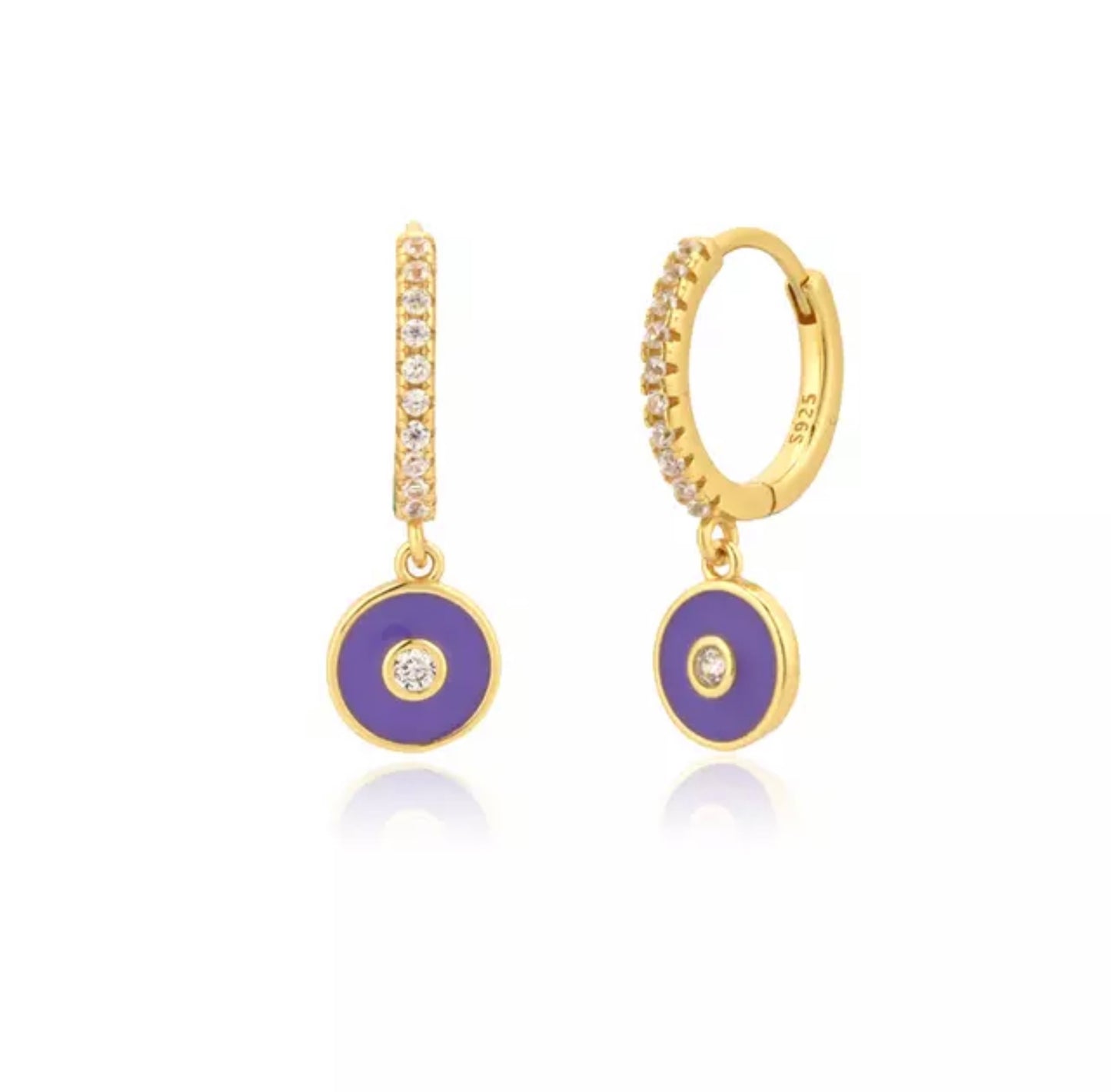 Sandbar Mini Hoop Purple