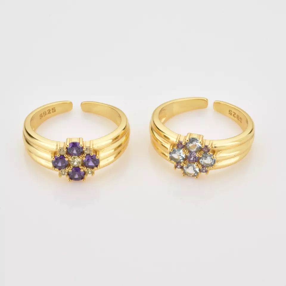 Flower Ring Purple