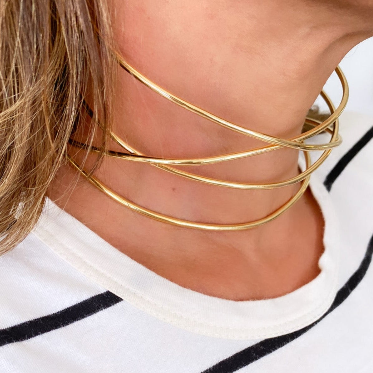 Flamingo Choker Gold
