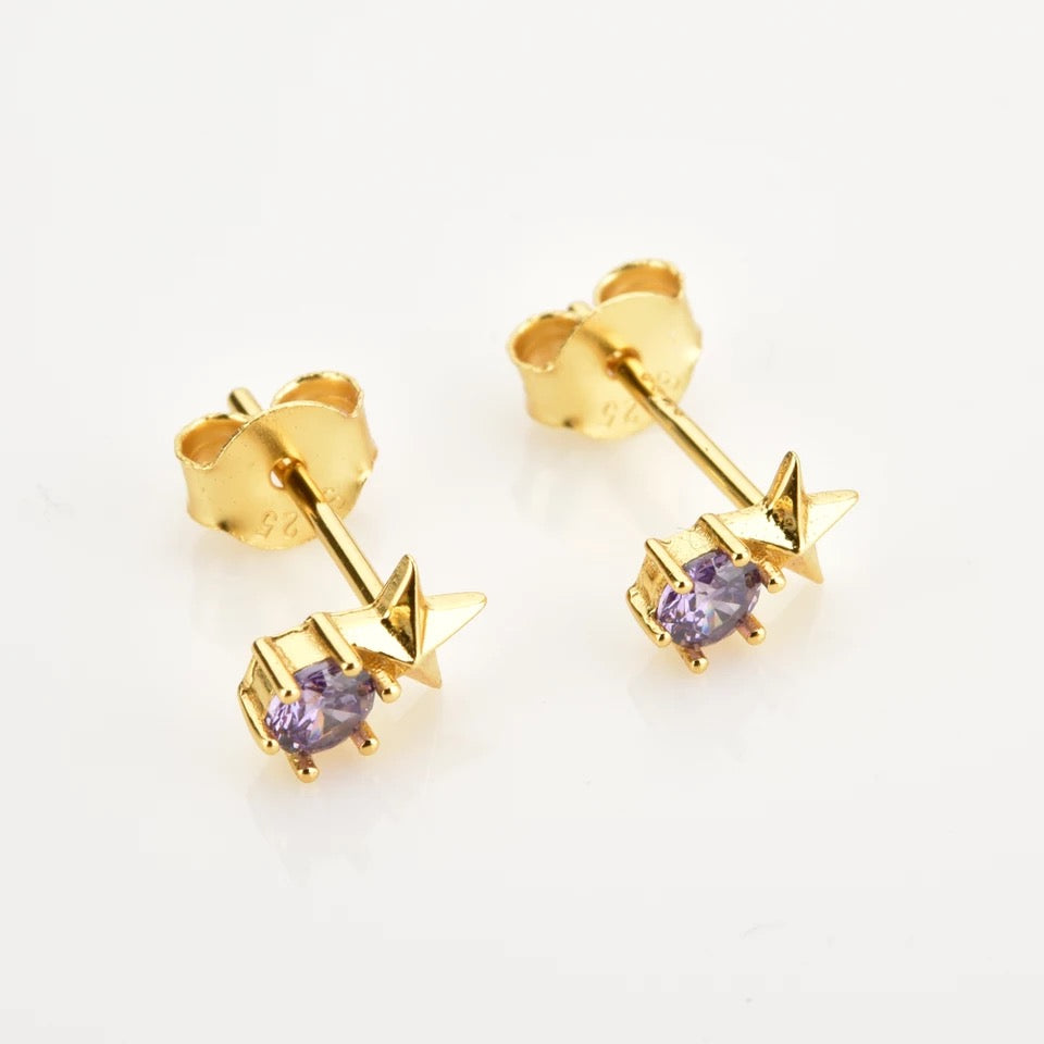 Star Mini Stud Lilac