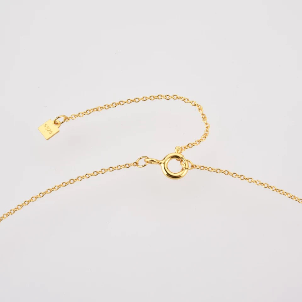 Cross Green Necklace