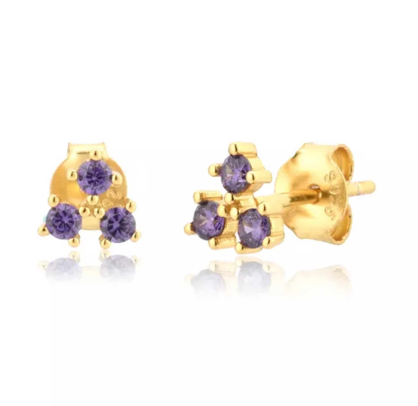 Dots Stud Purple
