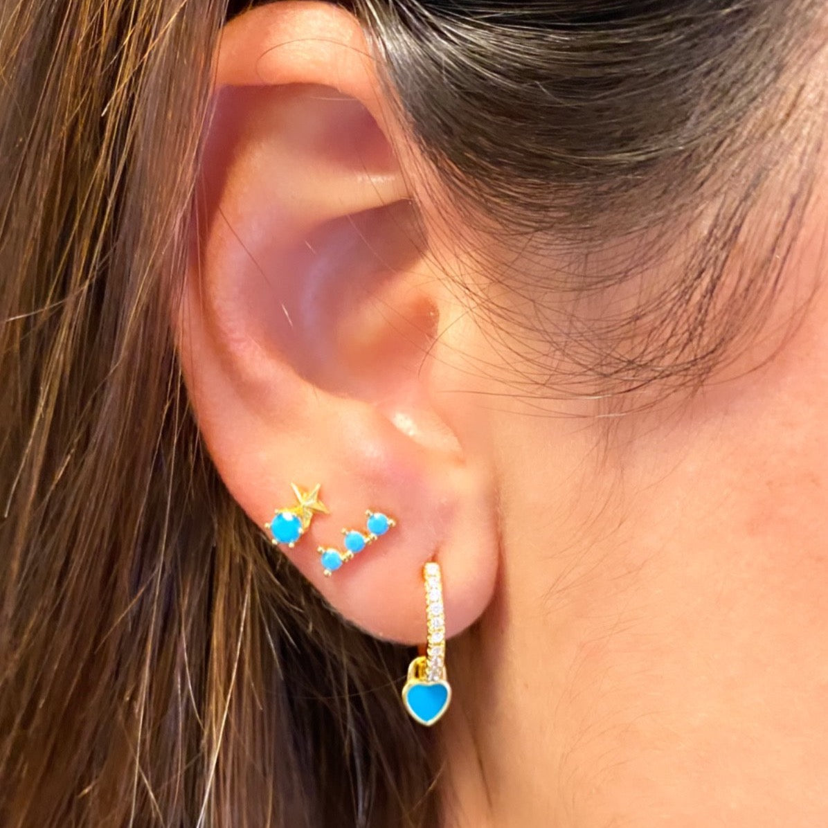 Star Mini Stud Turquoise