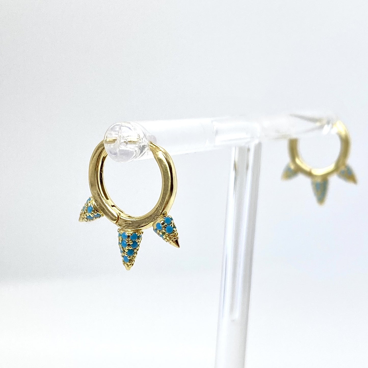 Hoop Key Spike Turquoise