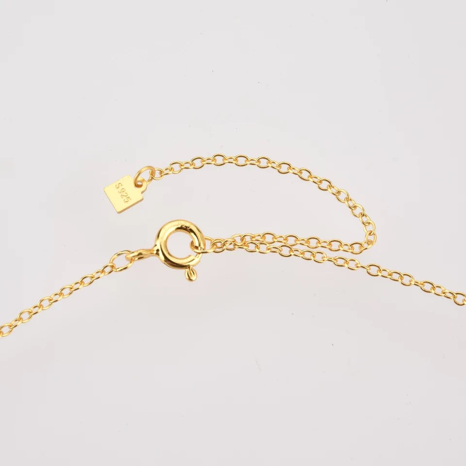 Rock Necklace Gold