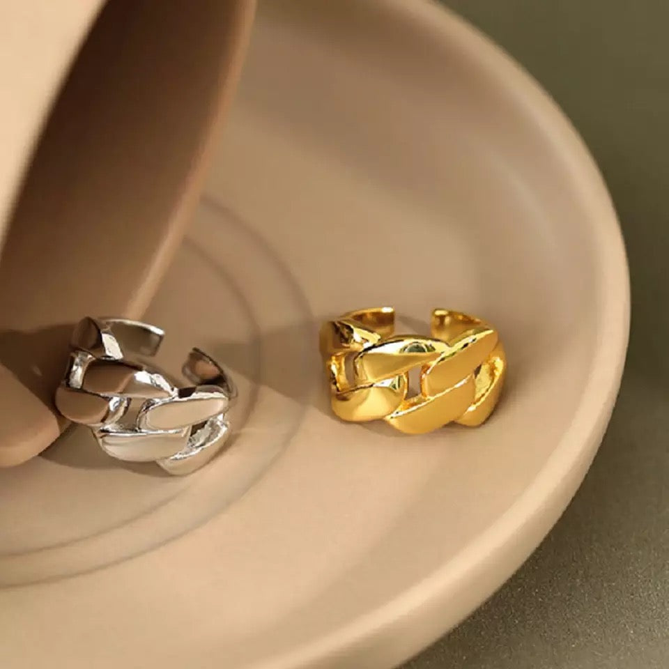 Maxi Chain Ring gold
