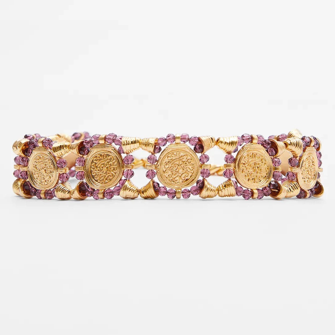 Beads Choker Purple