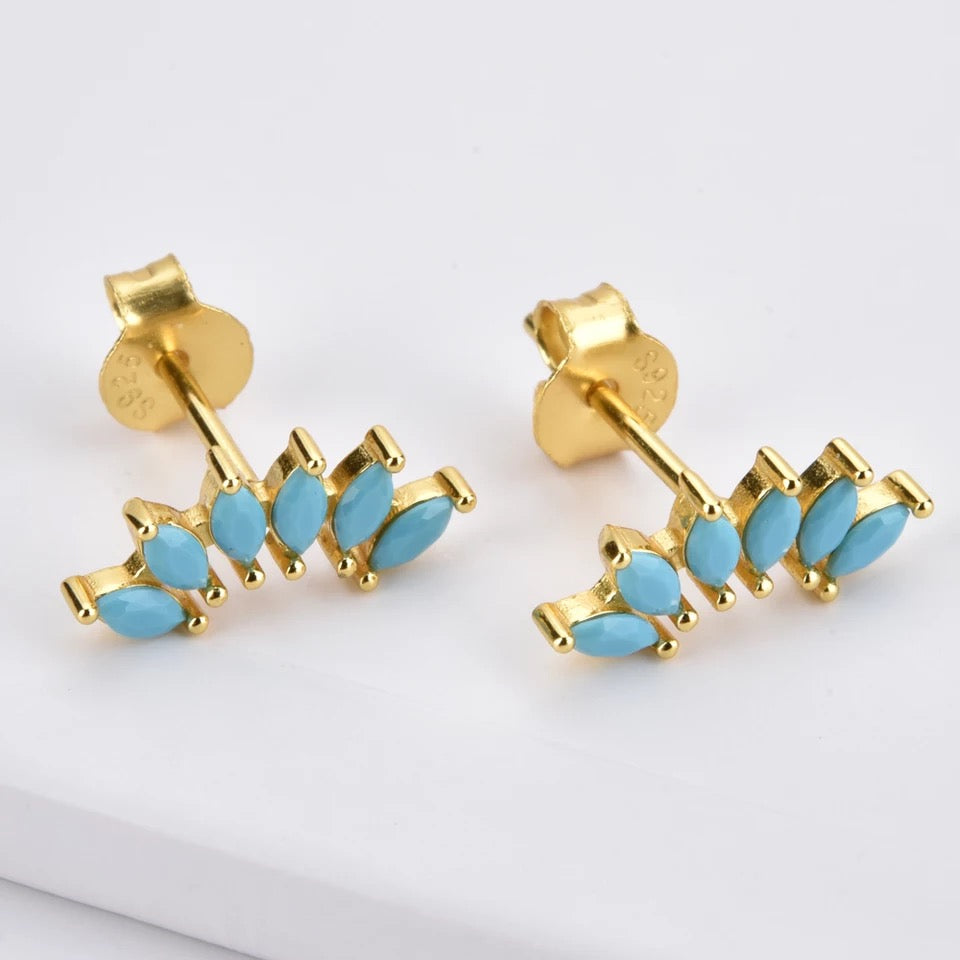 Sixstones Stud Turquoise