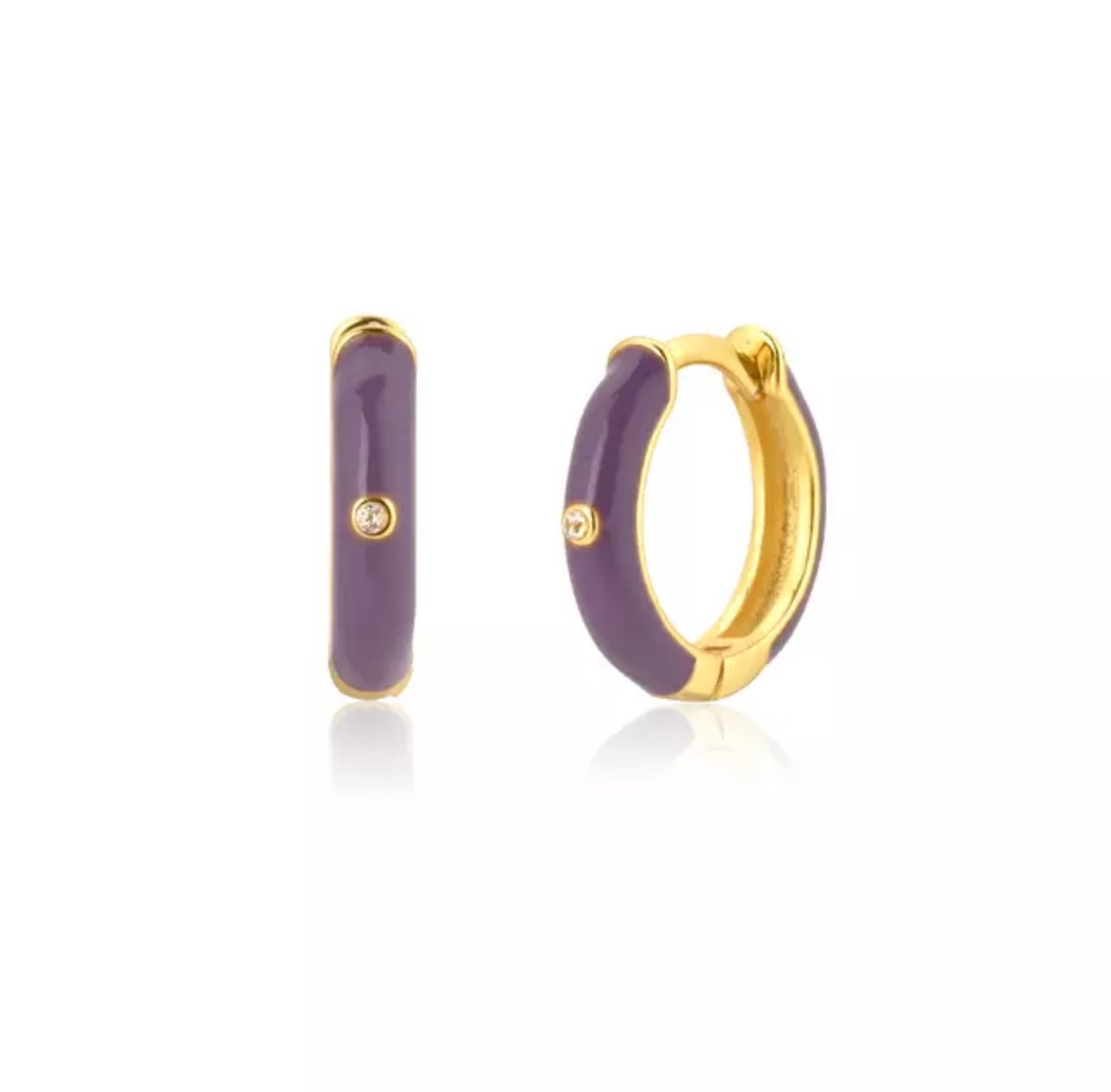 Pink Sand Hoop Purple