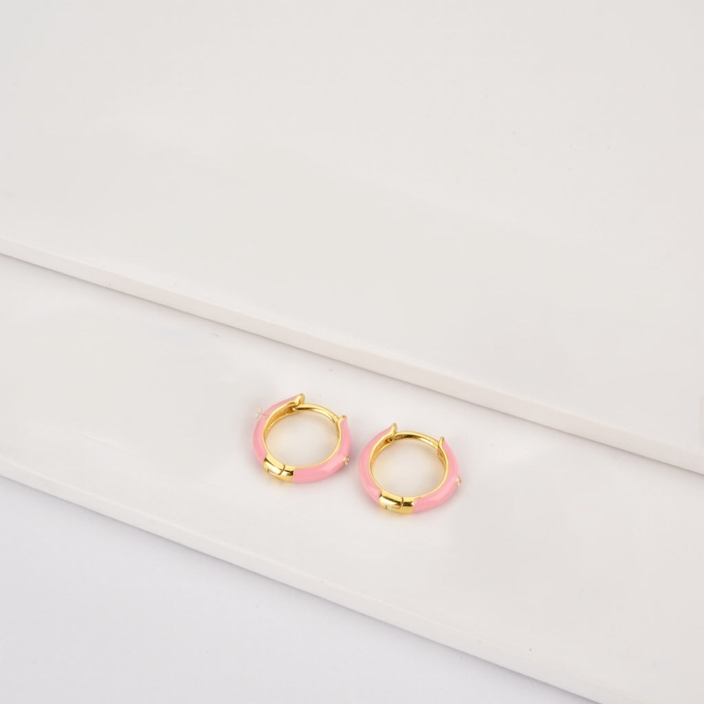 Pink Sand Hoop