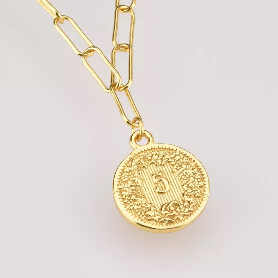 Coin Necklace gold