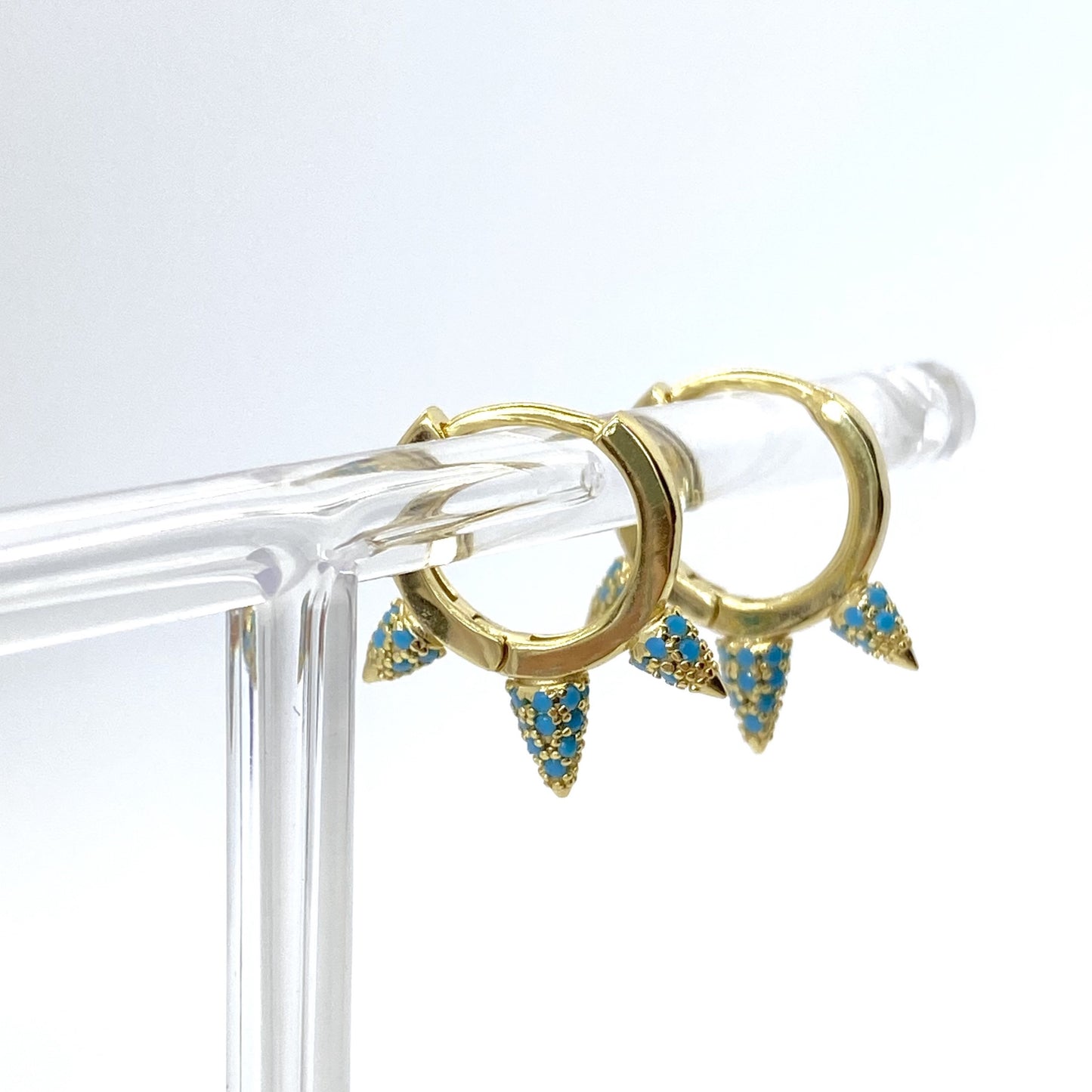 Hoop Key Spike Turquoise