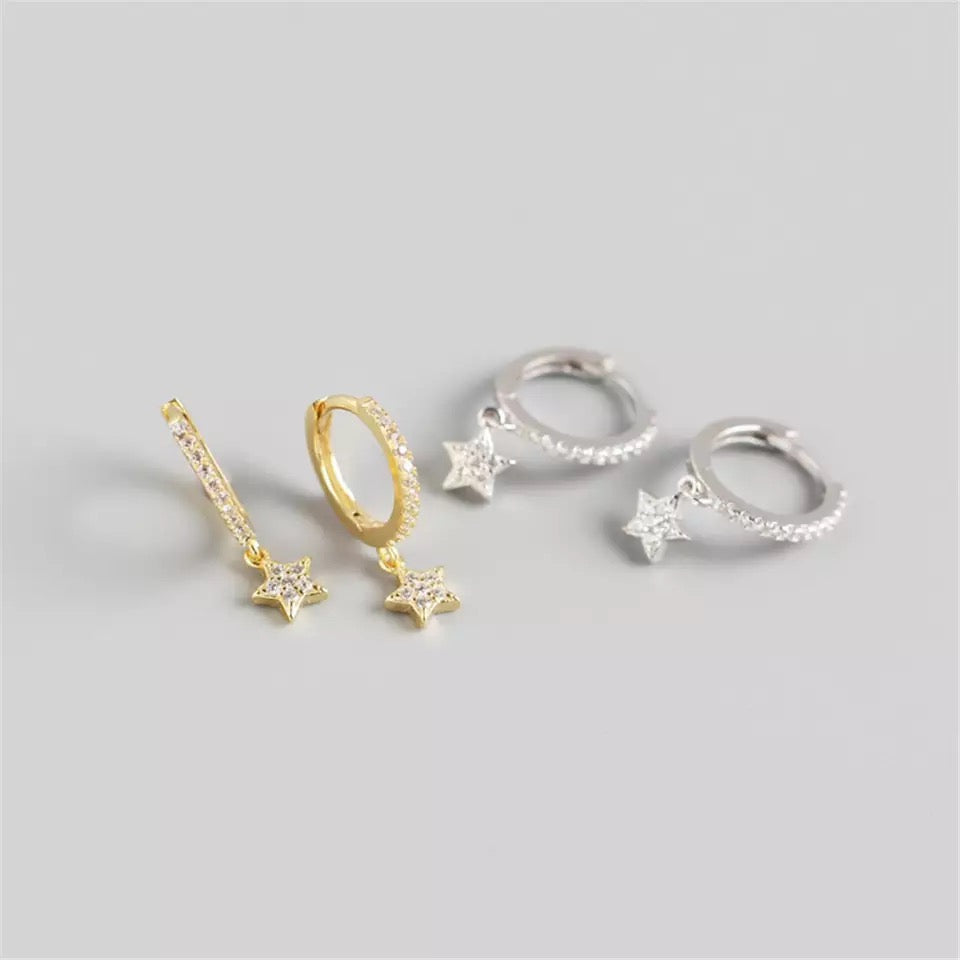 Star mini Hoop Clear