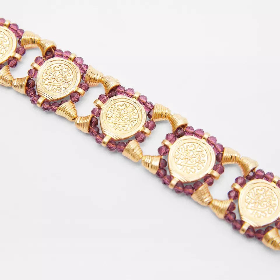 Beads Choker Purple