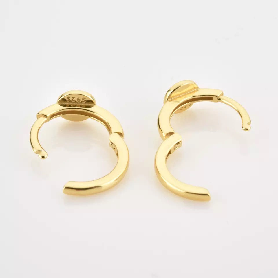 Smile mini hoop White