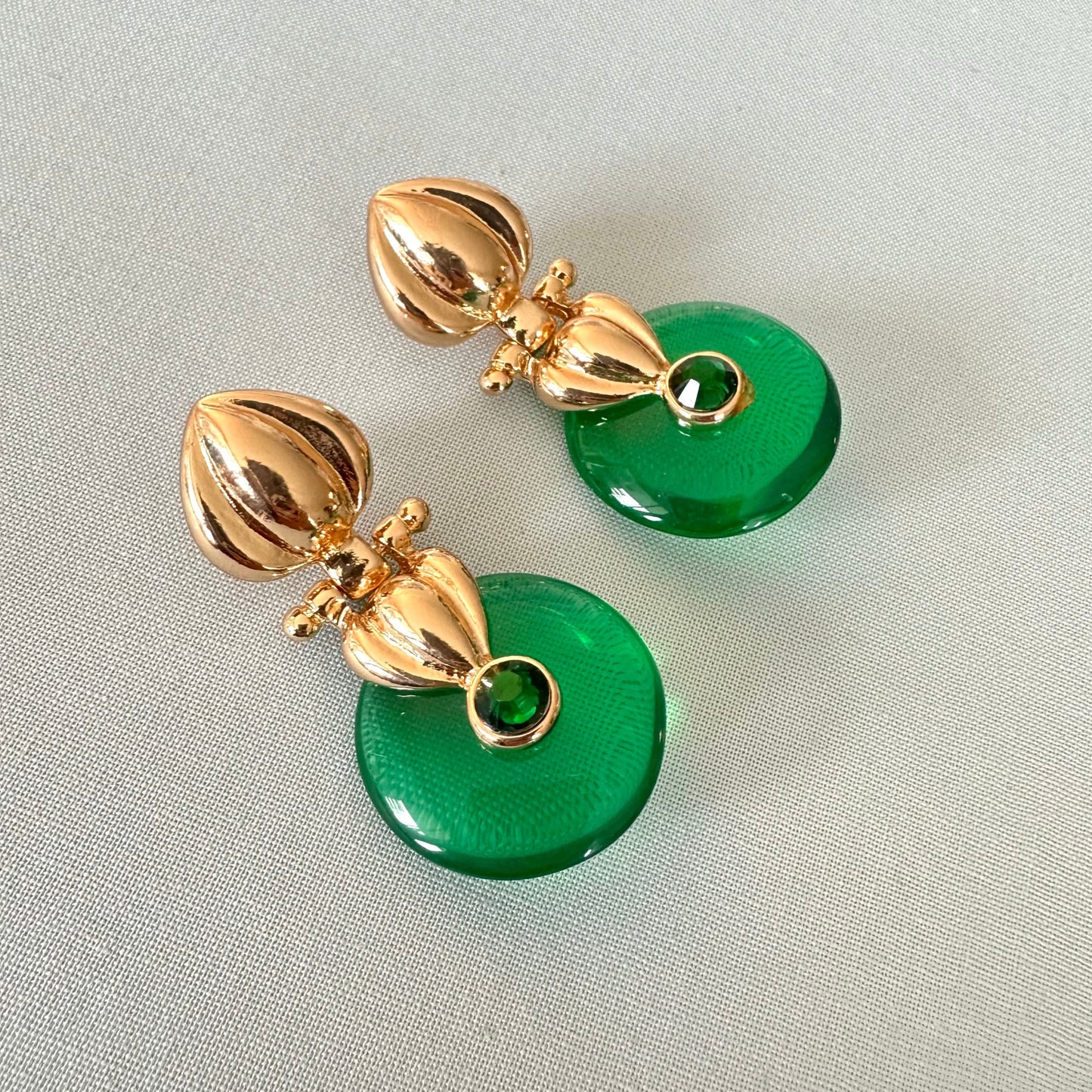 Nasa Green Cocktail Earrings