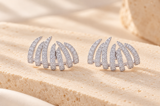 Fire earring silver