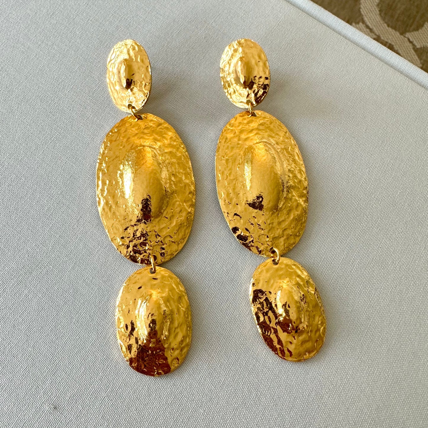 Maxi Gold Cocktail Earrings