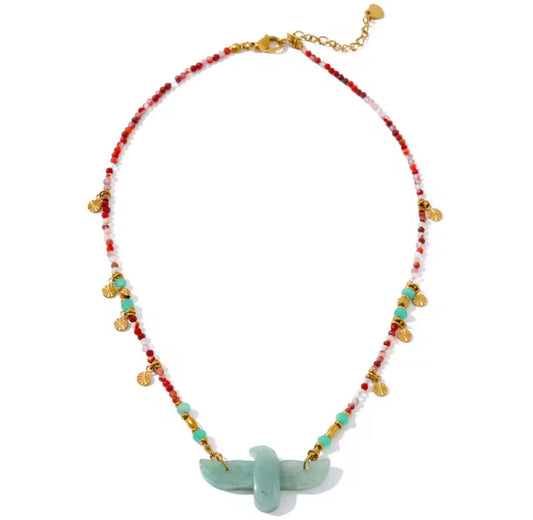 Ave Necklace Aqua