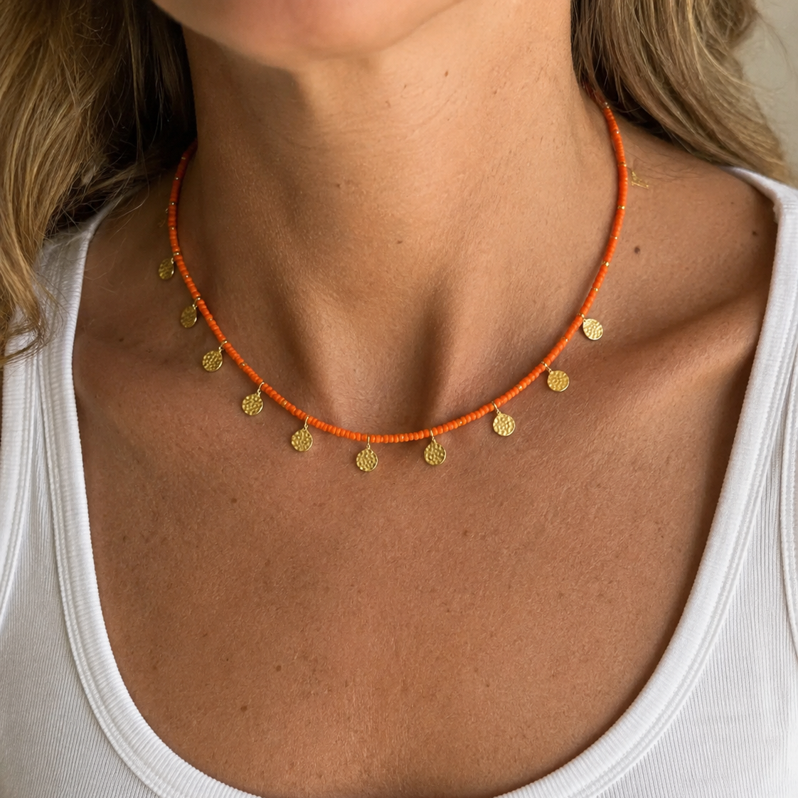 Apple Necklace Orange