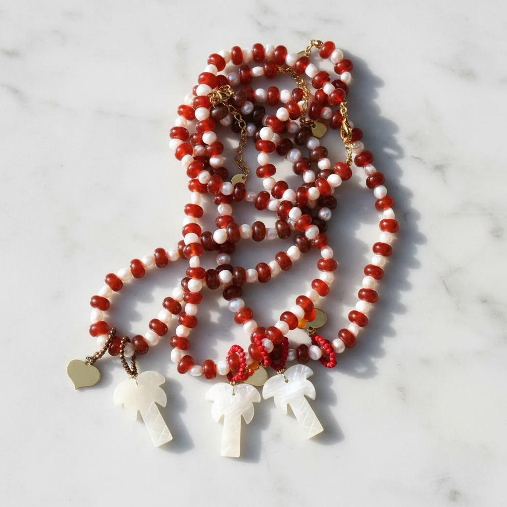 Candycane Palm Tree Necklace